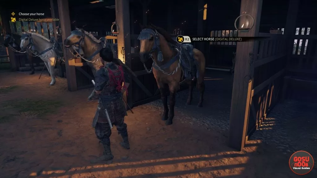 where to find digital deluxe preorder bonus horse location ghost of tsushima