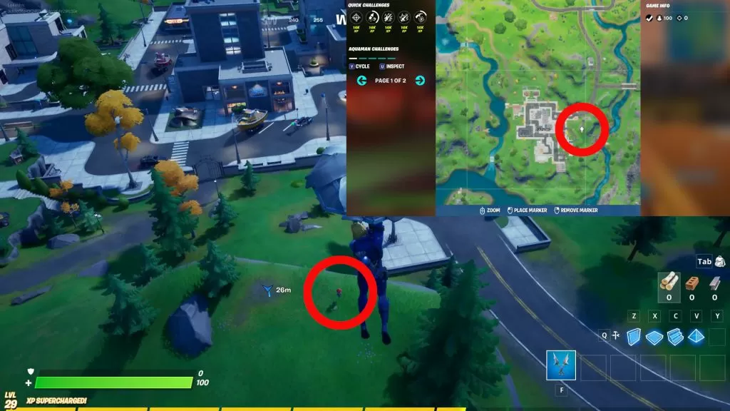 where to find lazy lake fireworks fortnite