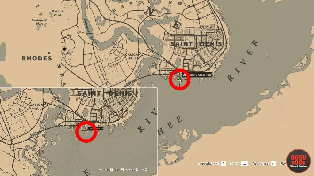 where to find legendary cross fox docks location red dead online