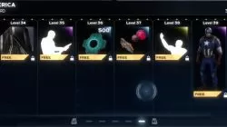 captain america challenge card items