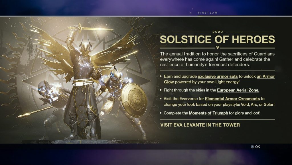 destiny 2 solstice armor objectives tasks bugs