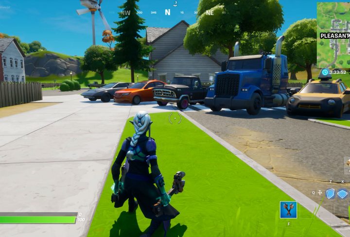 drive car from retail row to pleasant park in 4 minutes in fortnite