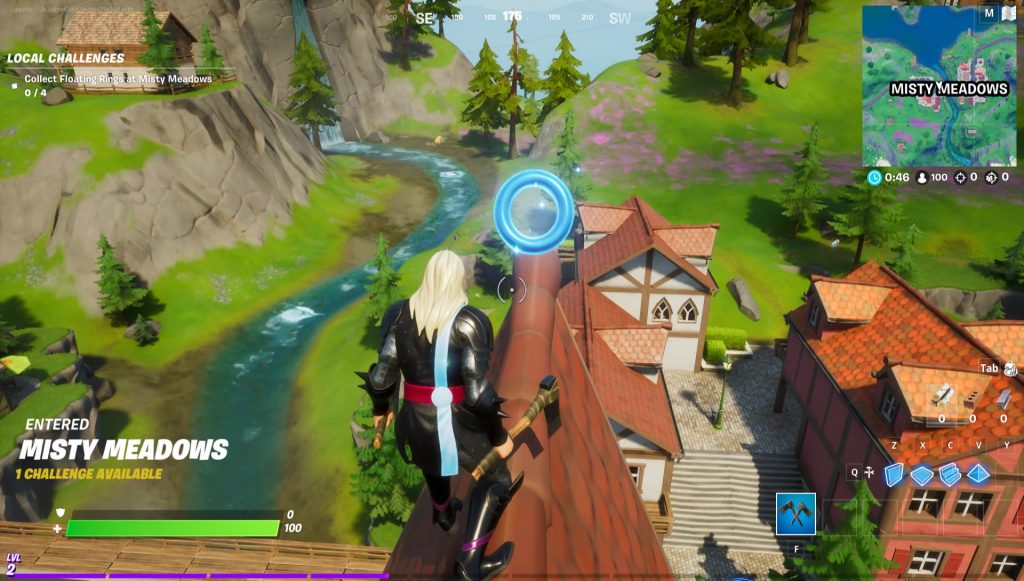 fortnite collect floating rings at misty meadows