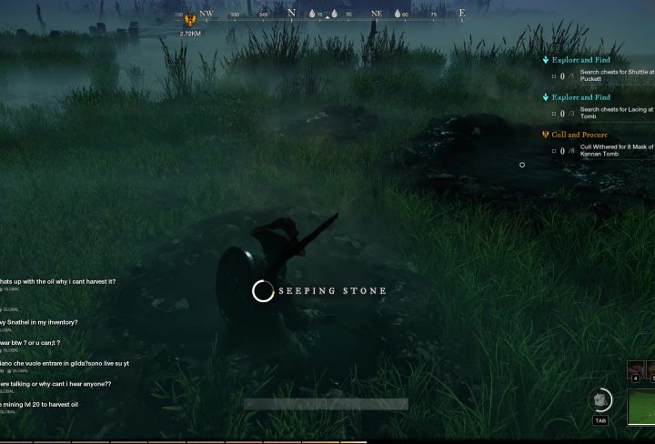 new world oil locations seeping stone