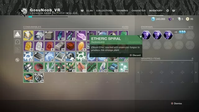 destiny 2 etheric spiral