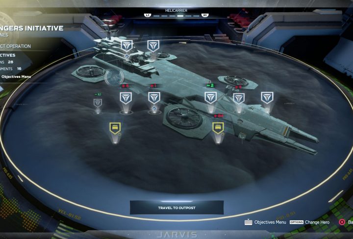 how to get back to helicarrier & ant hill in marvels avengers