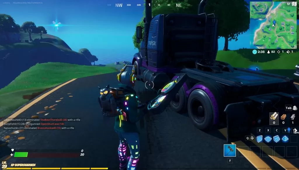 locate trask transport truck fortnite