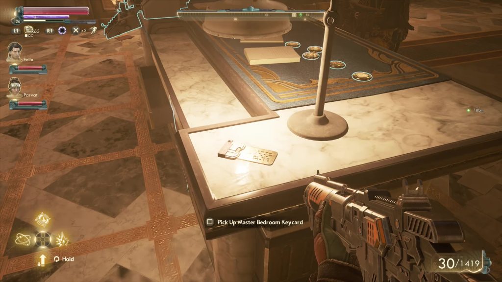 master bedroom keycard location peril on gorgon outer worlds dlc