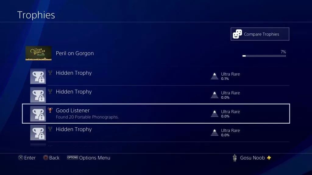 outer worlds peril on gorgon dlc trophies achievements list