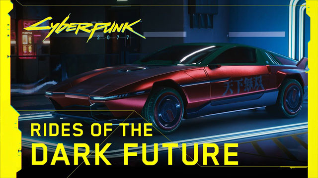 cyberpunk 2077 rides of the dark future shows off snazzy cars