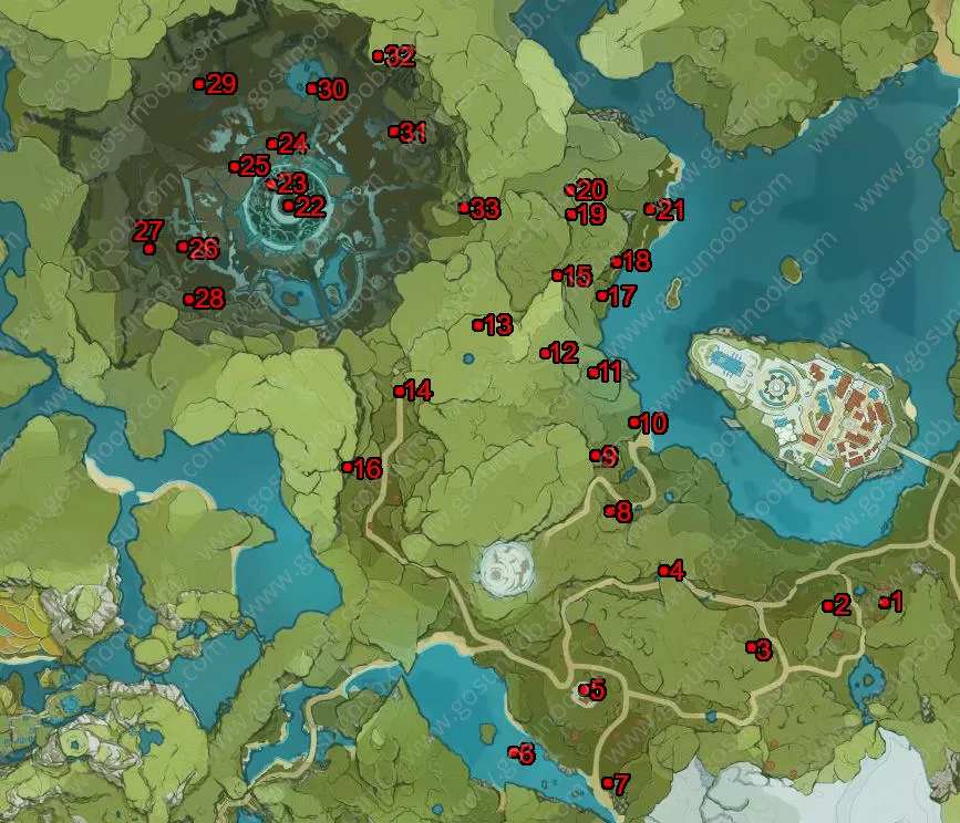 genshin impact anemoculus locations windhail highlands