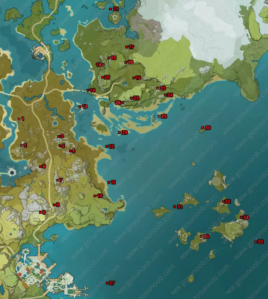 genshin impact geoculus locations sea of clouds