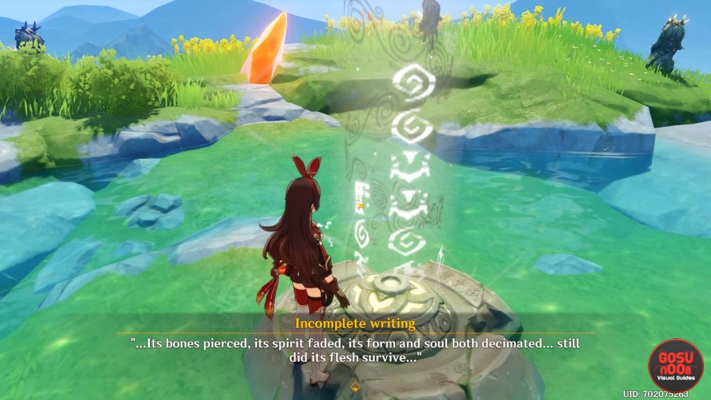 genshin impact incomplete writing geo statues puzzle