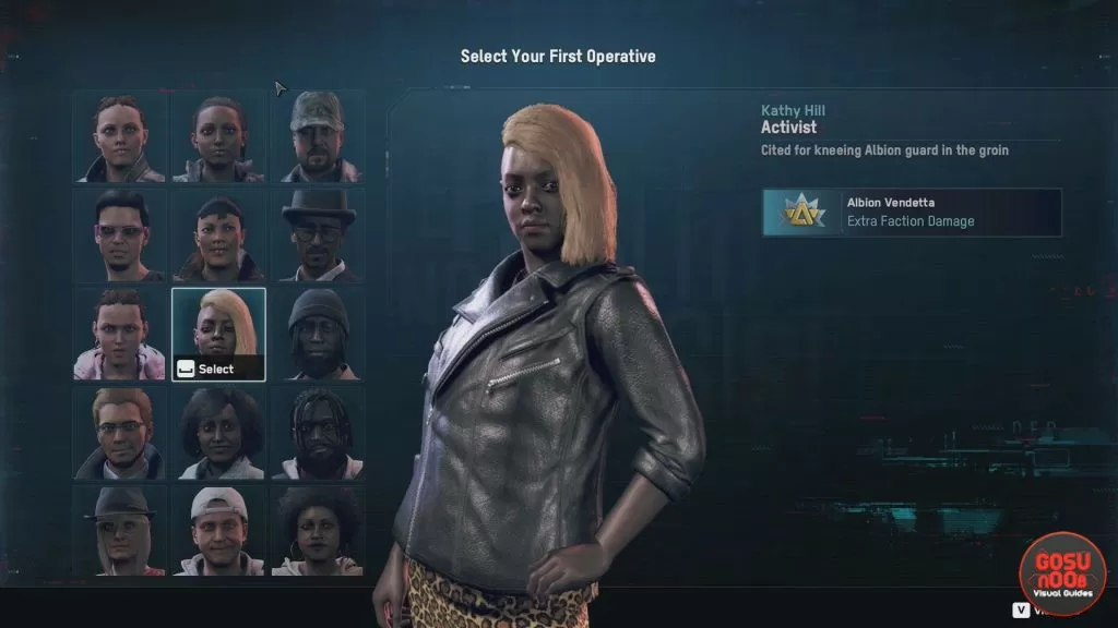 select your first operative which operative to choose watch dogs legion