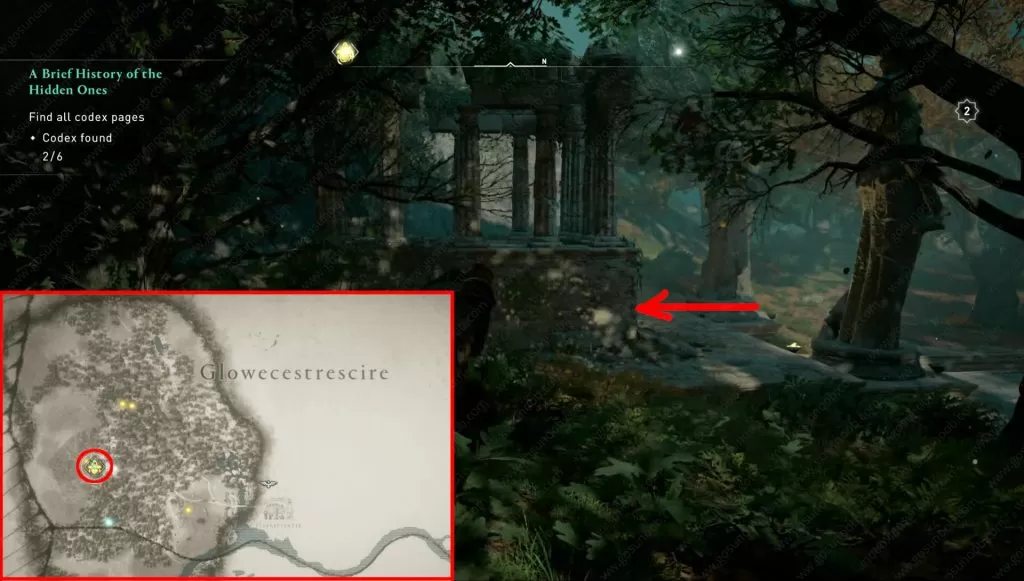 ac valhalla codex page locations forest temple