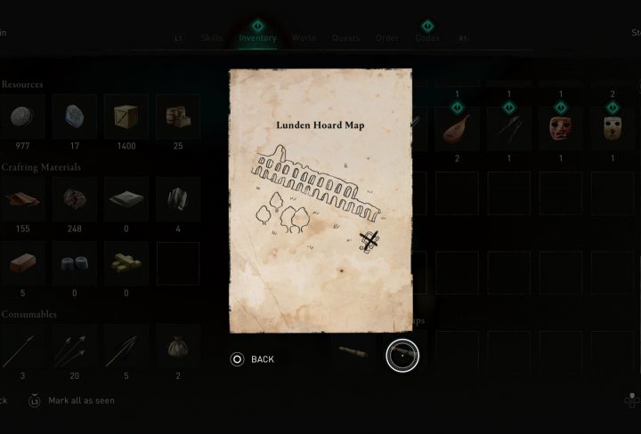ac valhalla lunden hoard map