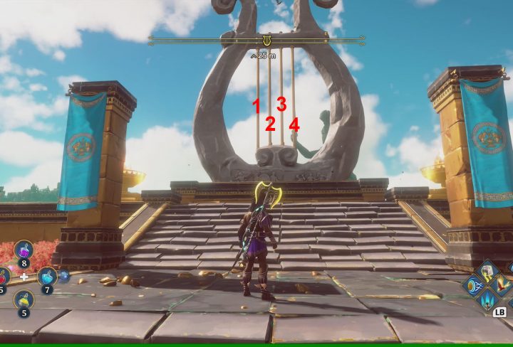immortals fenyx rising war's den lyre myth challenge puzzle solutions