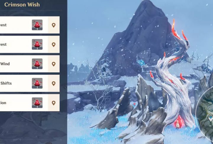 Genshin Impact Crimson Wish Frost Bearing Tree
