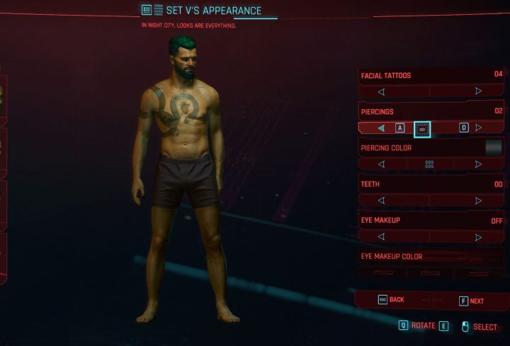 change appearance in cyberpunk 2077 character customization