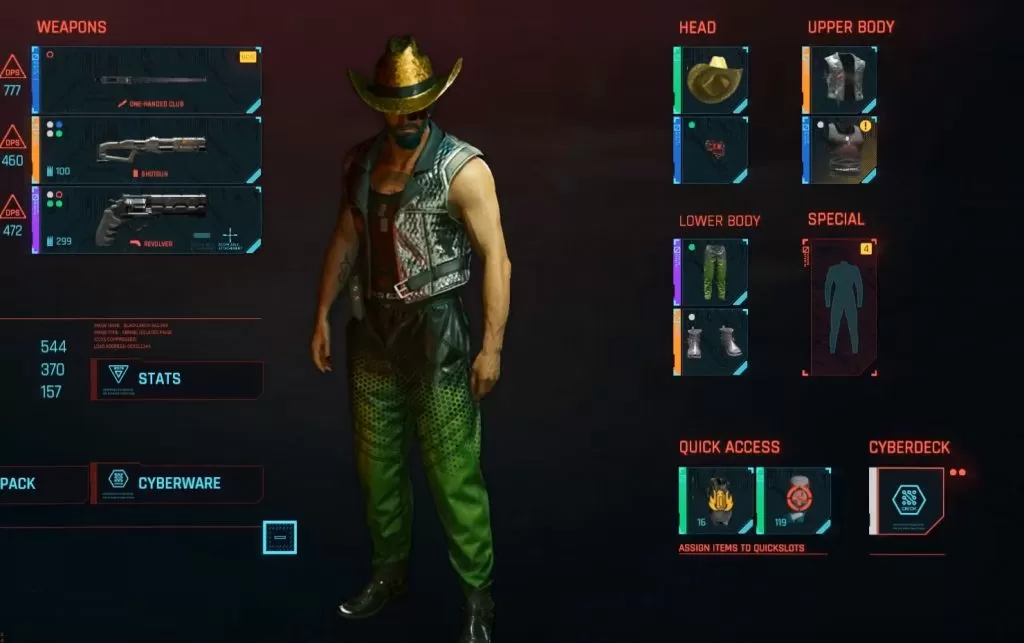 cyberpunk 2077 legendary clothing