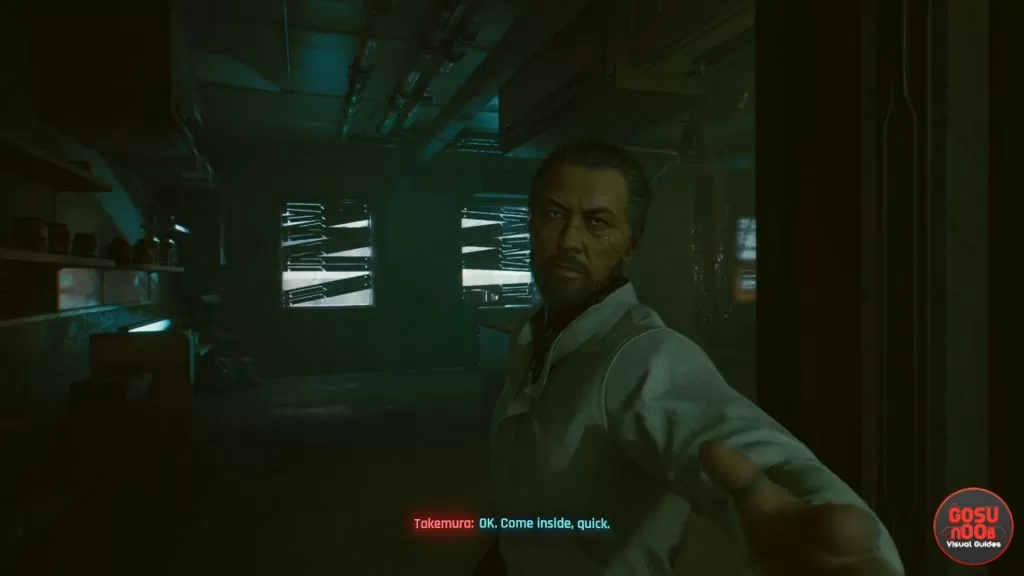 cyberpunk 2077 search and destroy find hideout save takemuro