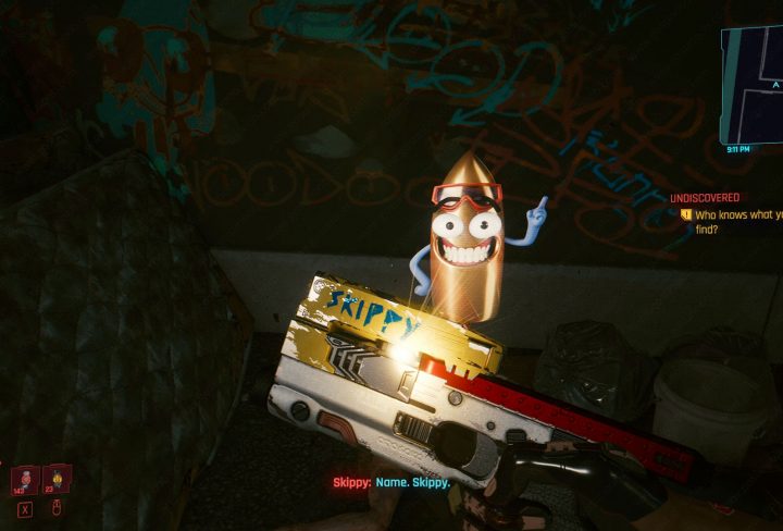 cyberpunk 2077 skippy pistol location