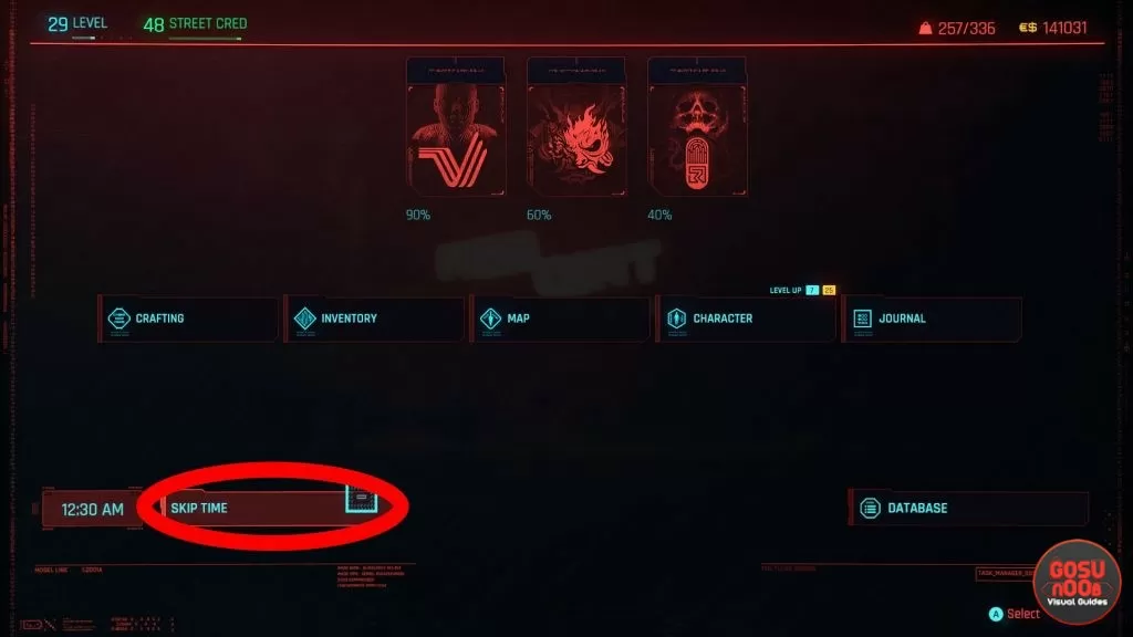 how to skip and speed up time cyberpunk 2077