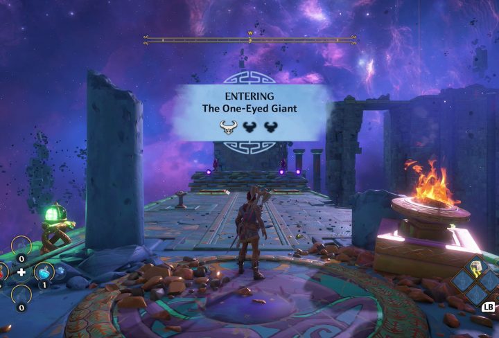 one-eyed giant tartaros vault immortals fenyx rising blurry vision quest