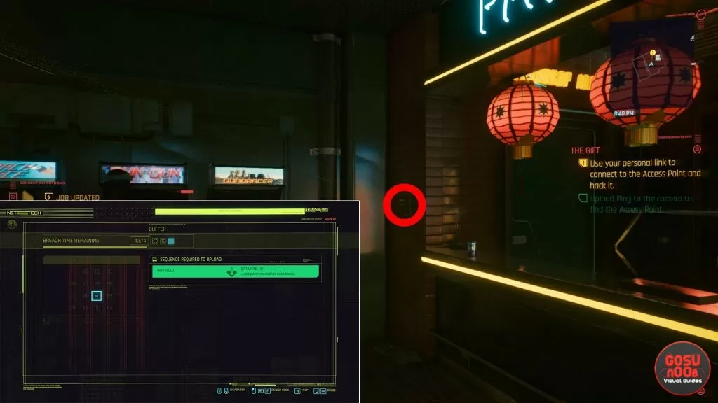 the gift cyberpunk 2077 how to hack access point