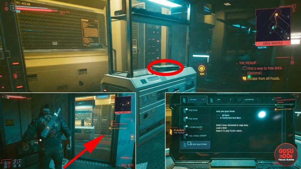 where to find brick door location cyberpunk 2077 pickup quest