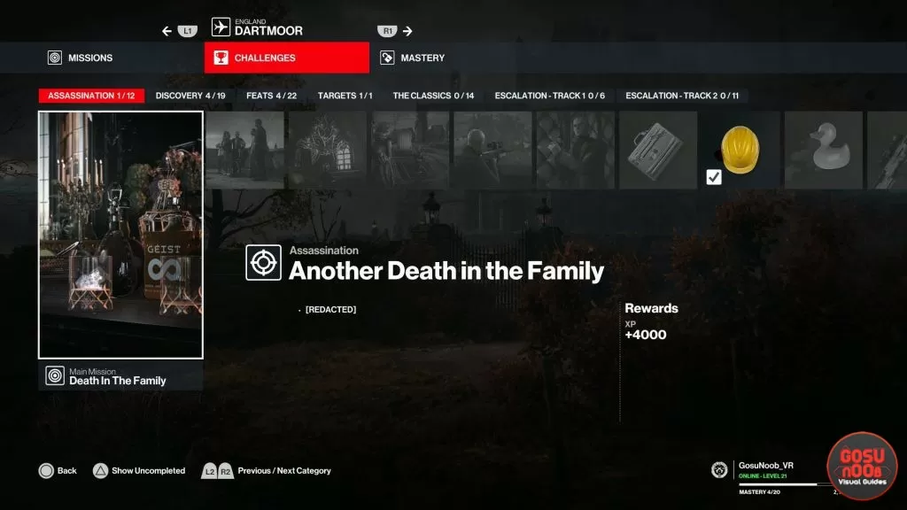 another death in the family hitman 3 trophy