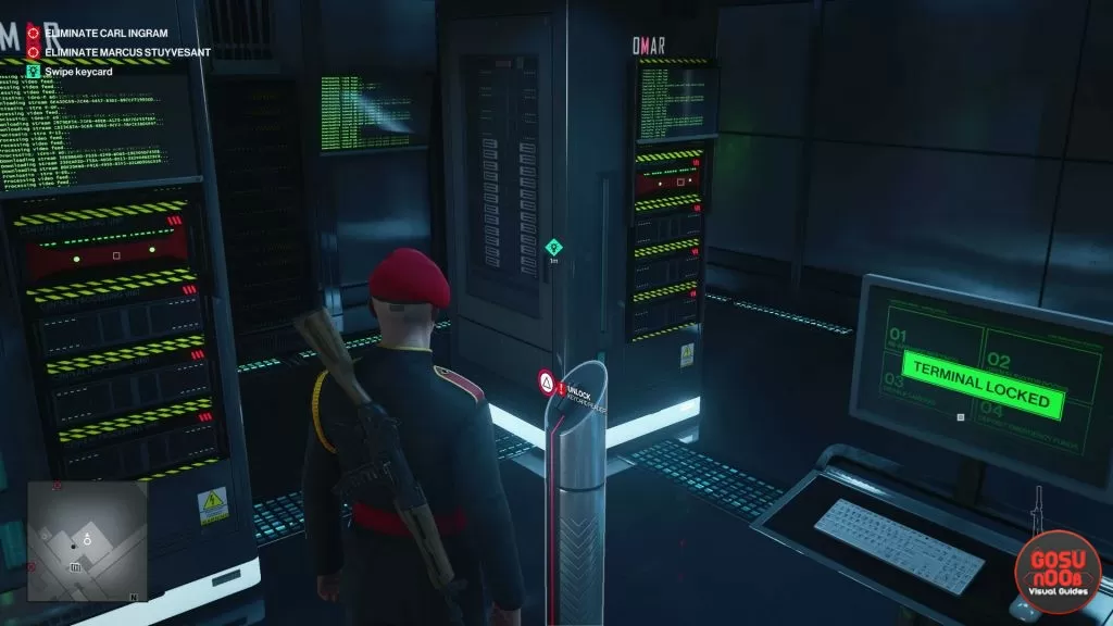 hitman 3 acquire admin privileges server room