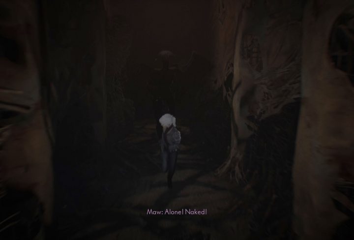 the maw medium how to escape the monster