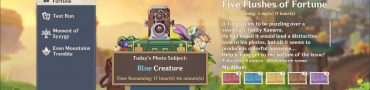 blue creature genshin impact how to use camera