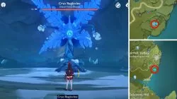 cryo regisvine genshin impact where to find blue creatures camera event