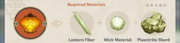 lantern fiber wick material & plaustrite shard locations genshin impact