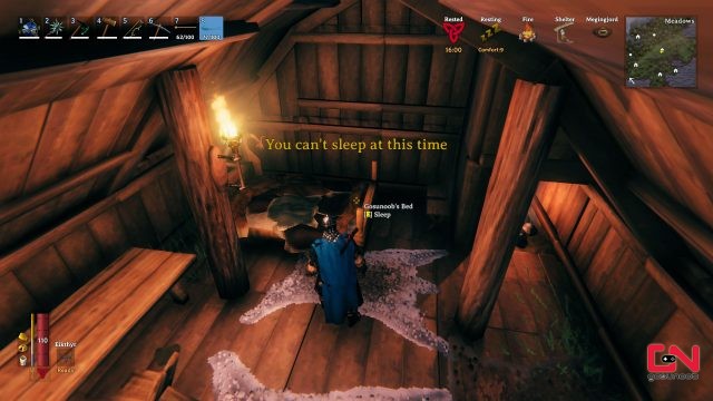 valheim you cant sleep at this time