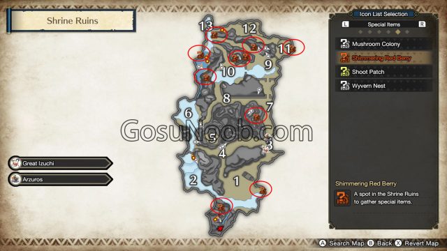 MHR Firelanterns Roly Poly Lanterns Monster Hunter Rise locations map