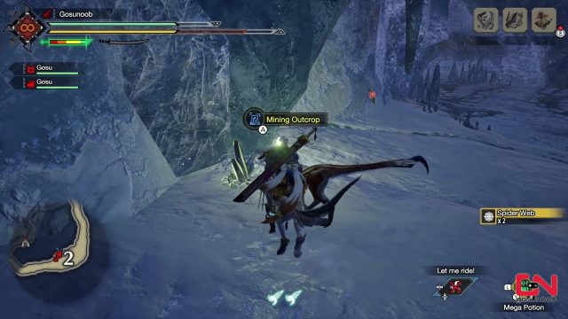 Monster Hunter Rise Icium locations in Frost Islands
