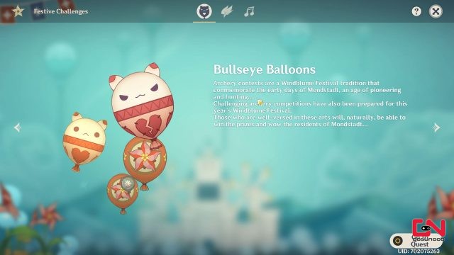 bullseye balloon genshin impact windblume festival