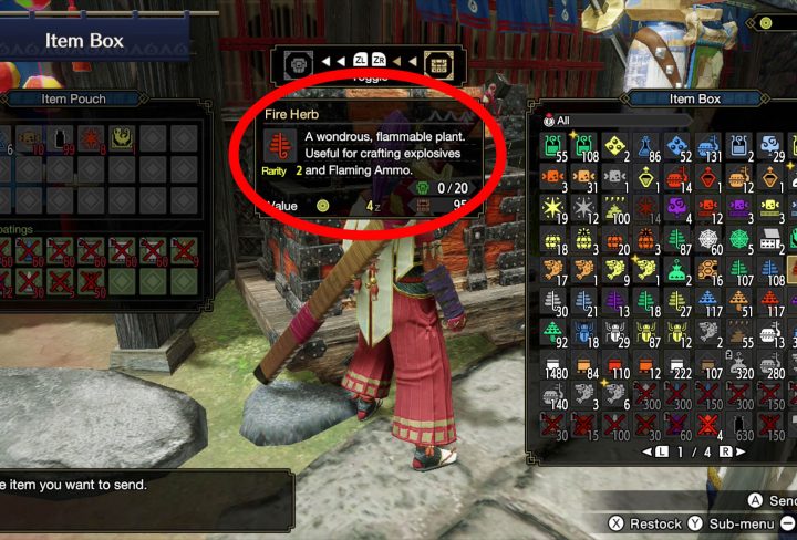 fire herb monster hunter rise