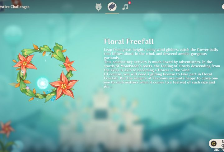 genshin impact floral freefall