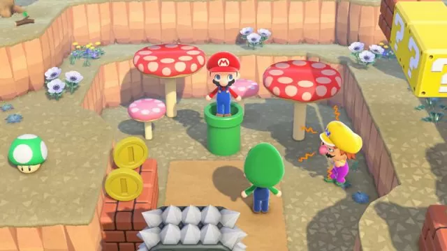 get mario pipe in animal crossing