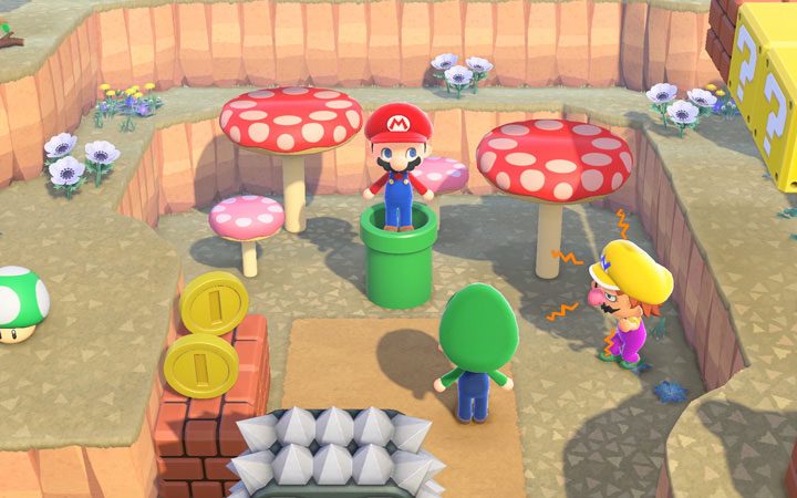 get mario pipe in animal crossing
