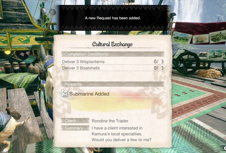 mhr boatshells & wisplanterns locations for submarine in cultural exchange