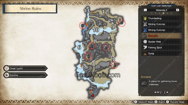 mhr twisted remains location map monster hunter rise