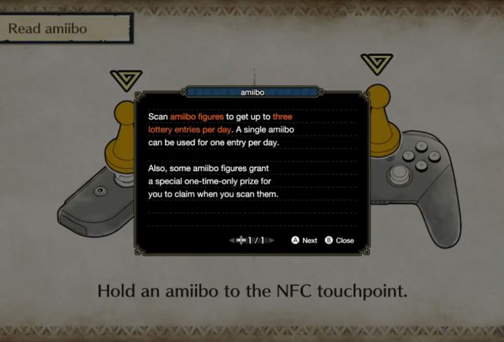 monster hunter rise amiibo lottery