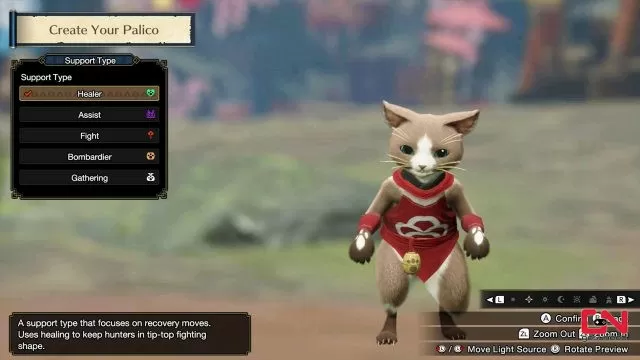 monster hunter rise palico best support type can you change it later