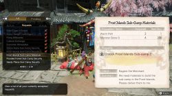 monster hunter rise sub camp 2 materials how to unlock