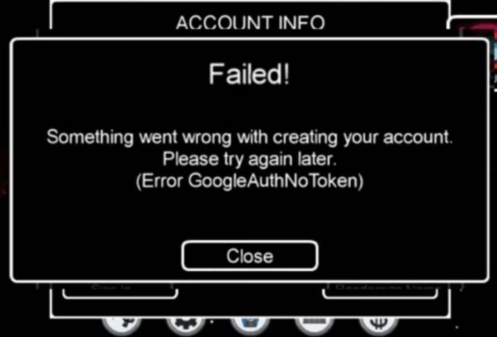 how to sign in among us google auth no token